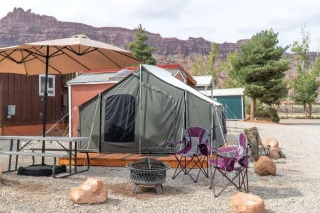 Moab Rv Resort Glamping Setup Tent In Rv Park #4 Ok-T4 المظهر الخارجي الصورة